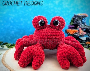 Amigurumi Krabbe Häkelanleitung: Kuscheltier Plüschtier (Digitaler Download)