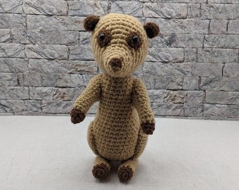 Meerkat Amigurumi Crochet Pattern: Stuffed Animal Toy (Digital Download)