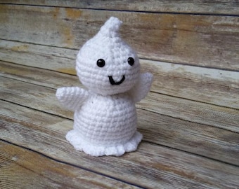 Gehäkeltes Geist-Amigurumi-Muster: Halloween