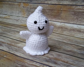 crochet ghost amigurumi pattern, fall crochet pattern, halloween table, Halloween decor