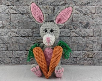 Belle the Bunny crochet pattern, Easter bunny crochet pattern, Amigurumi bunny pattern, Carrot crochet pattern, Easter crochet pattern
