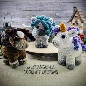 Crochet Horse, Unicorn, Pegasus Pattern: Amigurumi Animals toy (Digital Download)