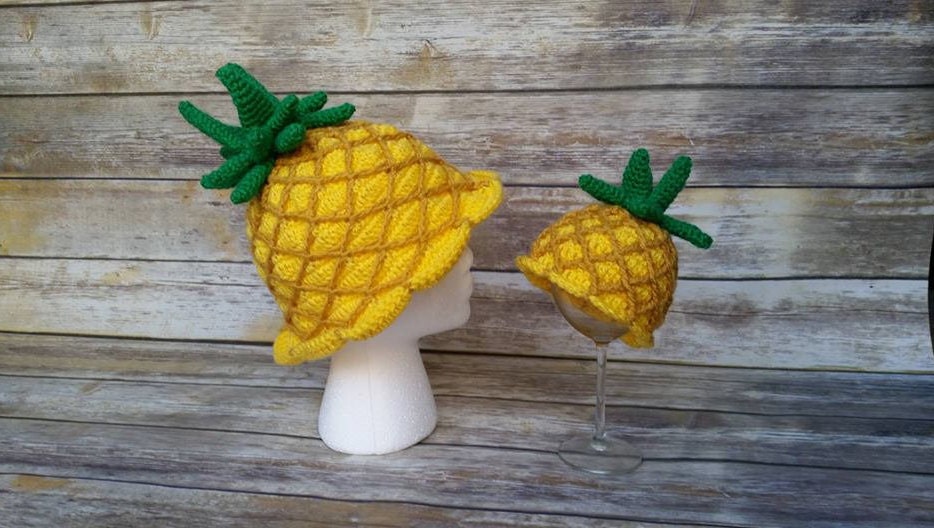 Pineapple Hat Crochet Pattern Crochet Hat Pattern Psych Tv Show Pineapple Gifts Etsy