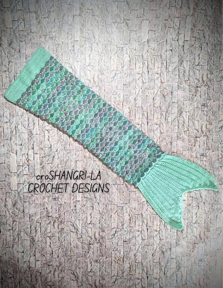 Crochet Mermaid Tail Blanket