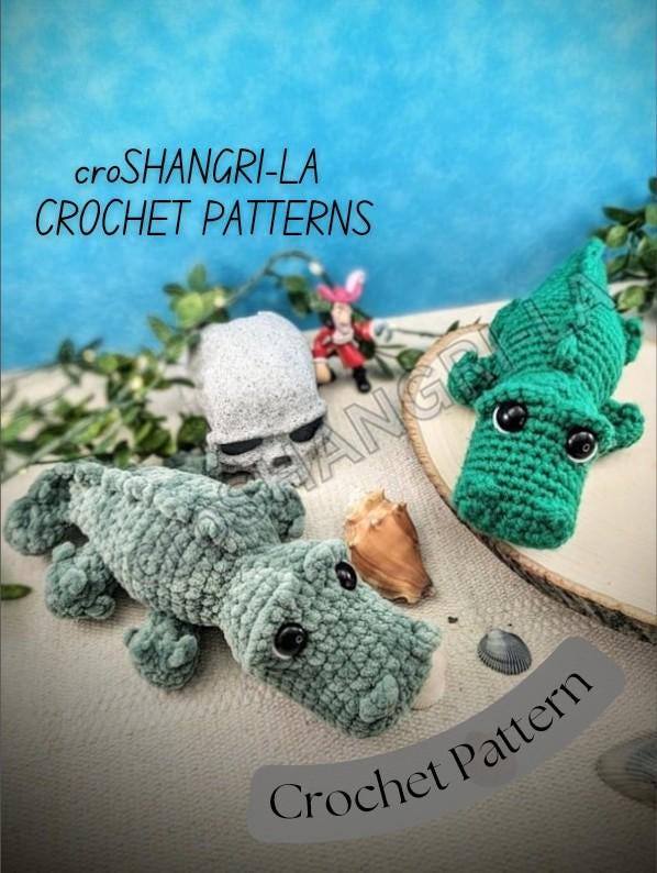 30 Alligator Crochet Patterns for Handmade Gifts, Nursery Decor, and Playful Amigurumi 11 Cuddly Alligator Crochet Plush Pattern