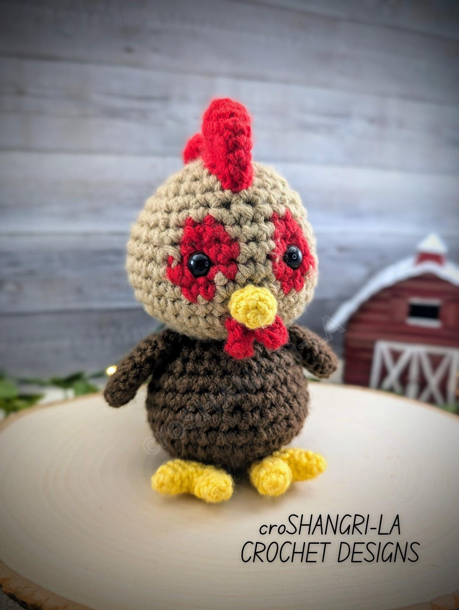 39 Rooster Crochet Patterns to Add Farmhouse Charm to Your Home Decor 6 Rooster Crochet Pattern: Chicken Stuffed Animal Farmhouse
