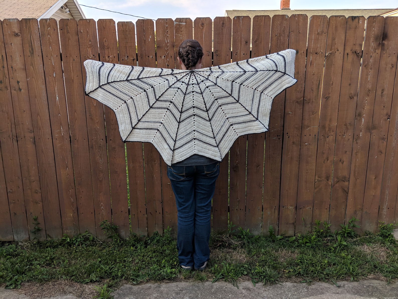 Spiderweb Shawl Crochet Pattern Spider Web Wrap Pattern Etsy