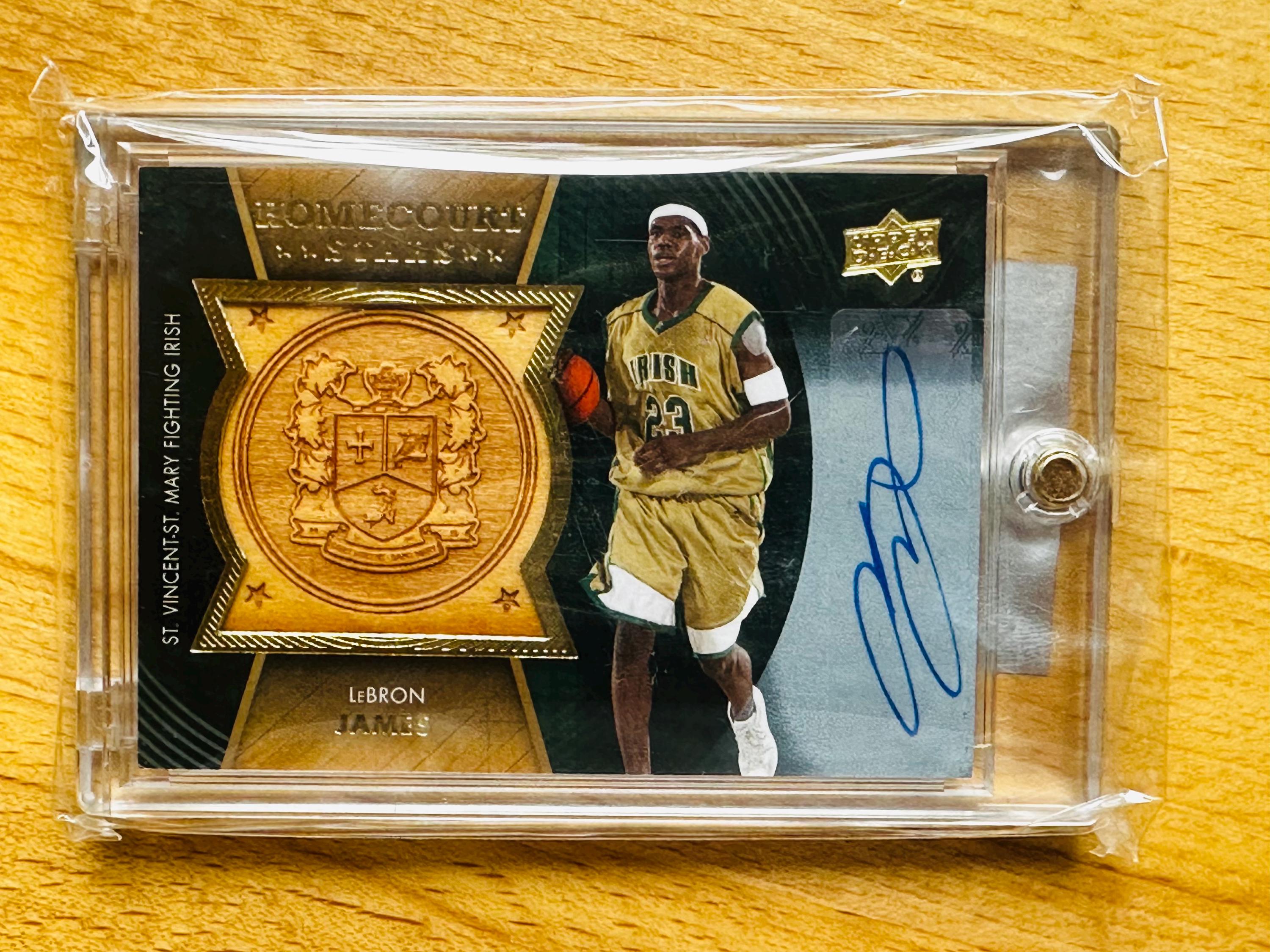 lebron james auto rookie card