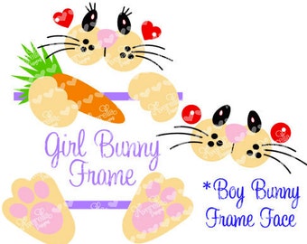 Easter Bunny Face SVG DXF cut file tote bag basket bucket tumbler