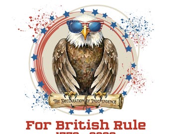 Águila demasiado genial para el dominio británico PNG / descarga digital