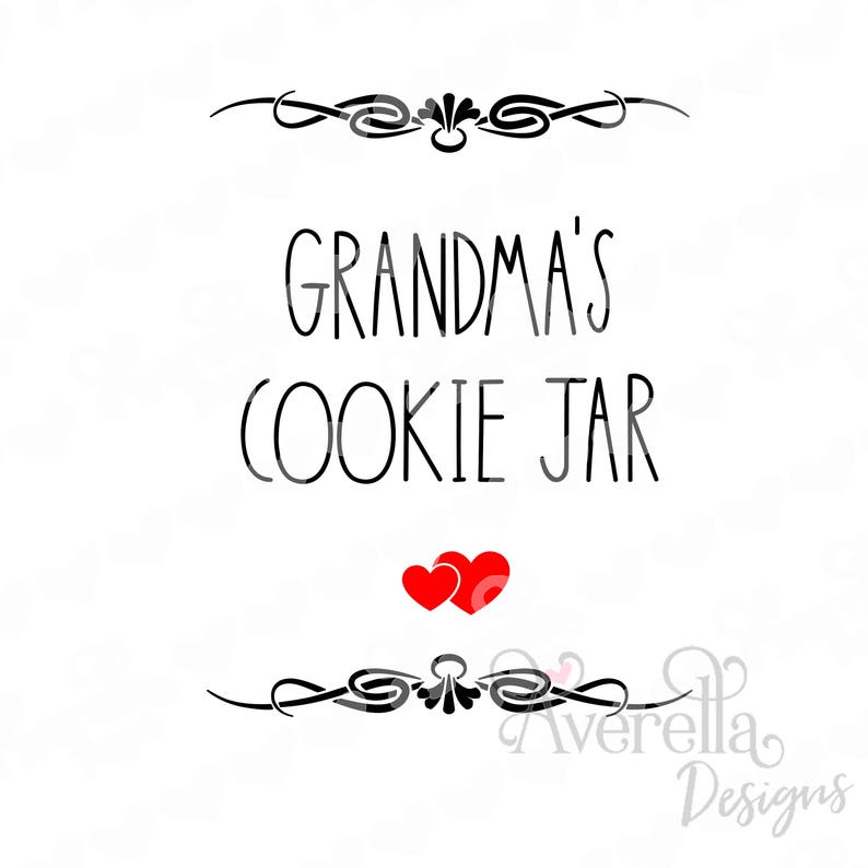 Download Grandma's Cookie Jar Open Daily 3 Design Bundle SVG | Etsy