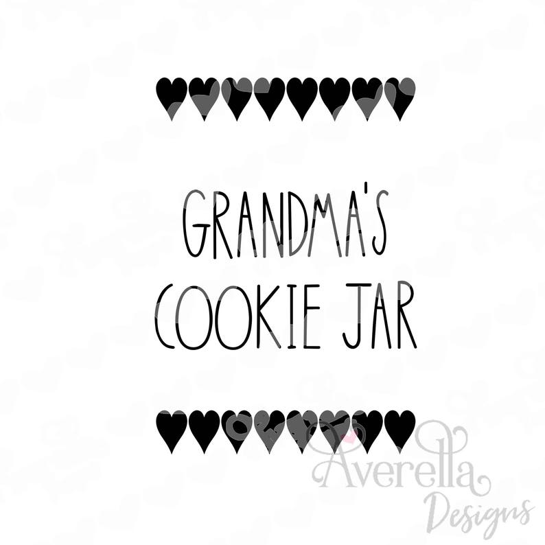 Download Grandma's Cookie Jar Open Daily 3 Design Bundle SVG | Etsy