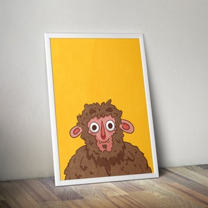 Biggy the Bigfoot Colourful Fluffy Yeti Print image 4