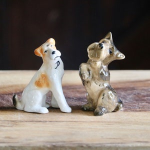 Vintage Dog Salt and Pepper Shakers, Retro Kitchenalia, Cute Terrier Shaker Set, Gift for Collector, Grannycore Kitsch, Mid Century Kitchen
