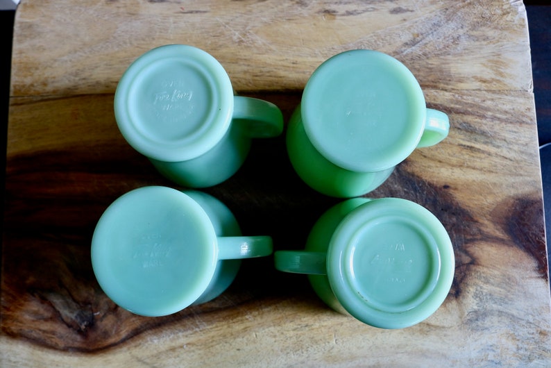 Fire King Jadeite Mugs for 1950s Kitchen Decor Green Milk - Etsy