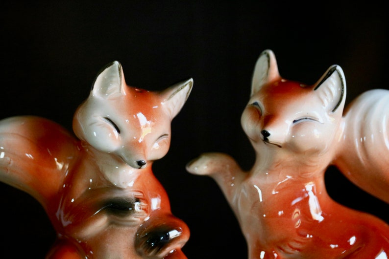 Vintage Relco Red Fox Salt and Pepper Shakers for Retro Etsy