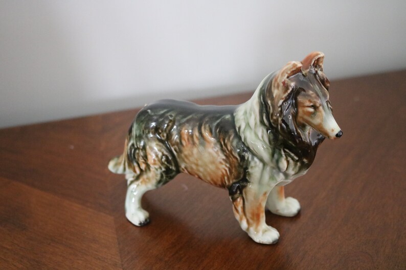 BORDER COLLIE Bronze Effect Dog Sculpture Figurine Statue Gift for Dogs Lovers
