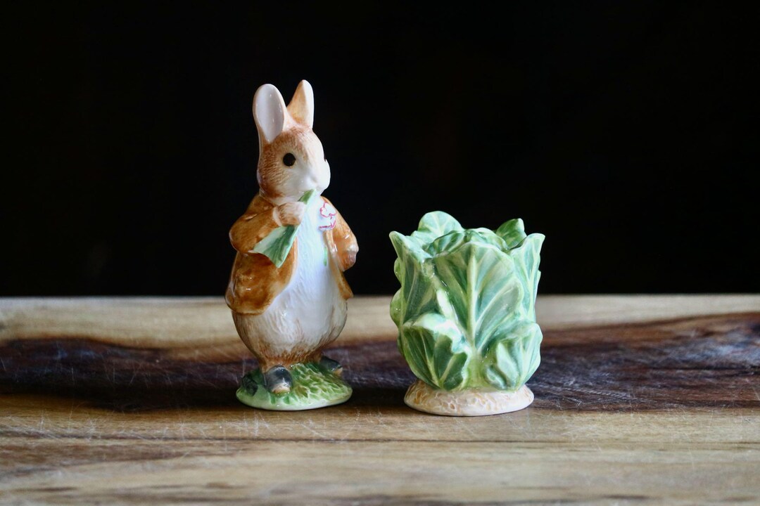Vintage Enesco Peter Rabbit and Cabbage Salt & Pepper Shakers, Retro ...