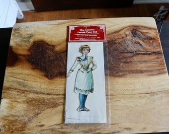 Vintage Patriotic Paper Doll, Nostalgic Ephemera, Miss Columbia Paper Doll & Accessories, Reproduction from 1905, Collector Gift, Grannycore