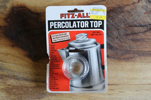 Fitz-All 135 Replacement Clear Glass Percolator Top for 13/16 to