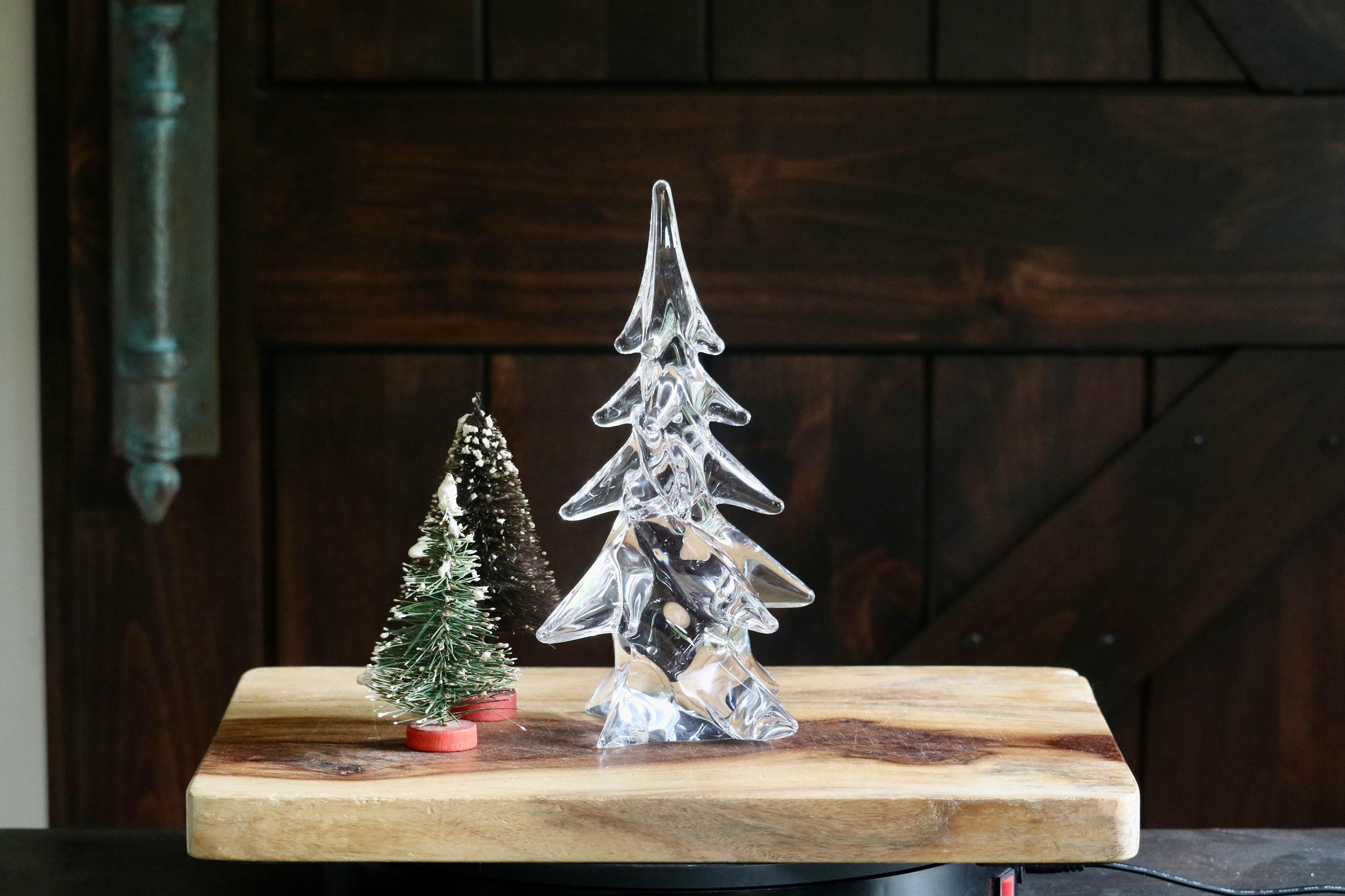 Lead Crystal Sigma Tastesetter Christmas Tree, Retro Holiday