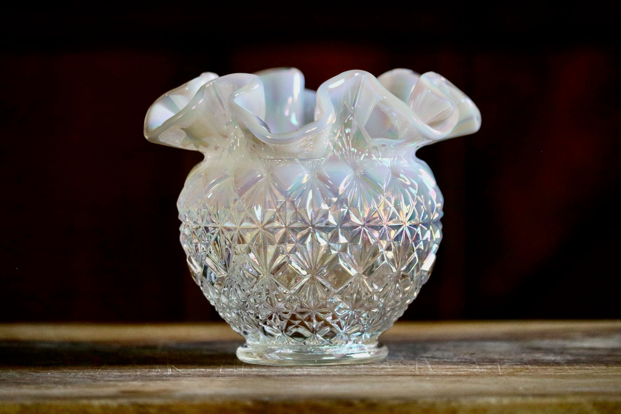 Fenton Daisy and Button Bowl - Etsy