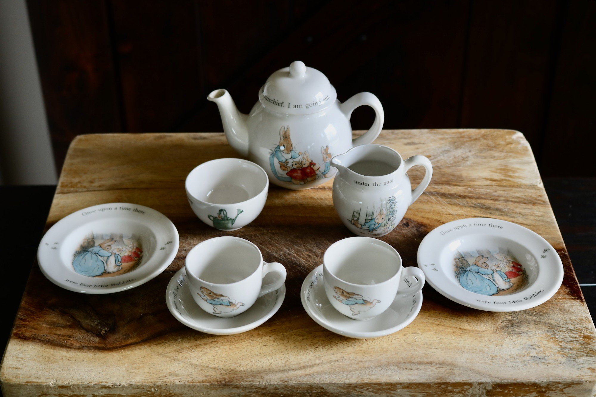 Peter Rabbit Tea Set - Etsy
