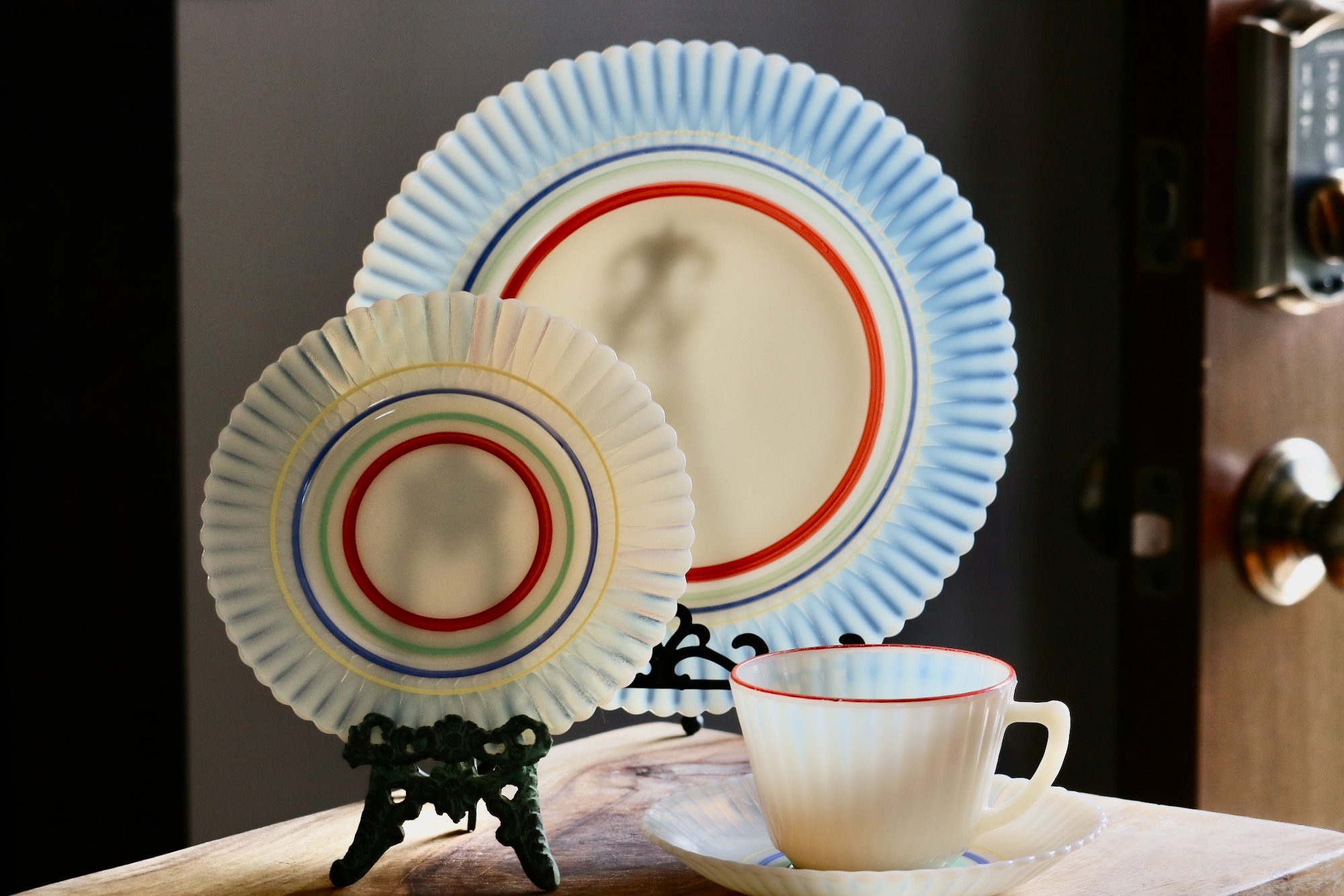 Vintage Macbeth Evans Petalware Dishes in Primary Colors Etsy