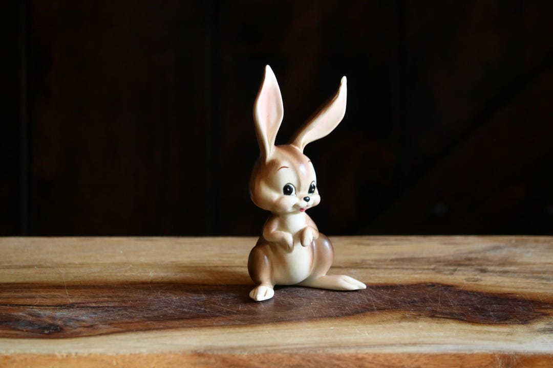 Kitsch Shiny Rabbit Vintage Josef Originals Bunny Figurine, Kitschy Spring & Easter Decor ...