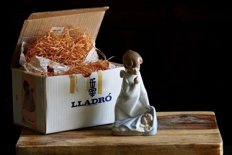 Vintage Lladro Angel Figurine For Bougie Christmas Decor Boy Etsy