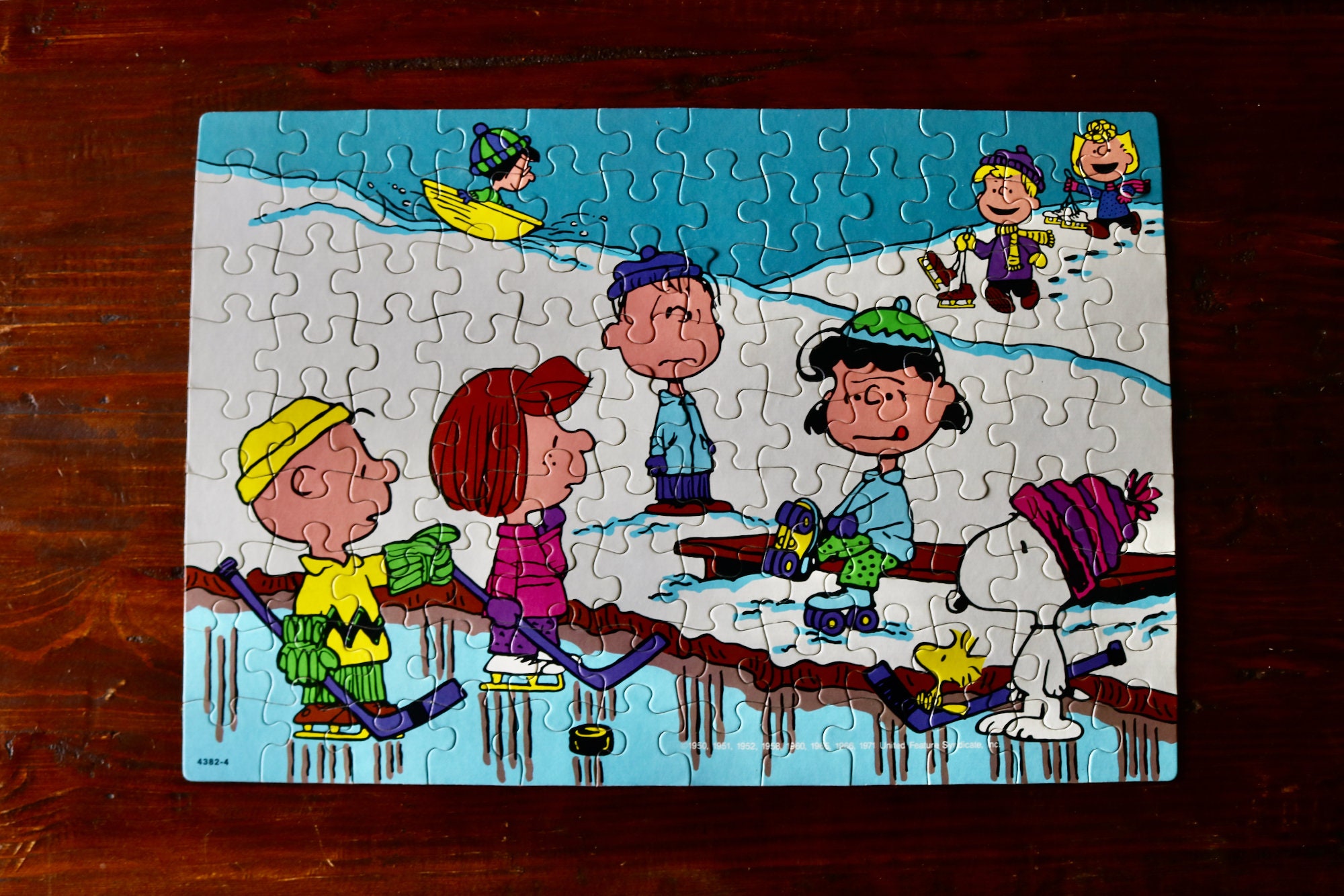 Vintage 100 Piece Peanuts Jigsaw Puzzle for Kids ages 5 to 10 Etsy