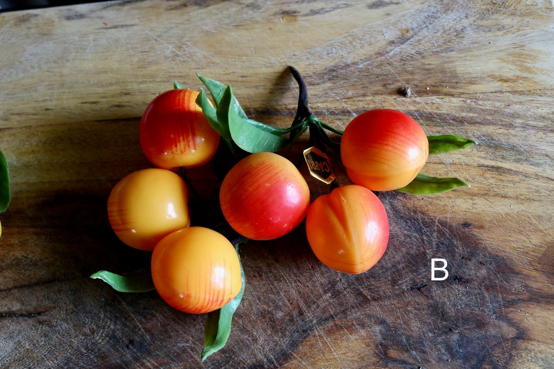 Vintage Plastic Fruit Cluster CHOOSE ONE Lemons W/ Leaves Etsy