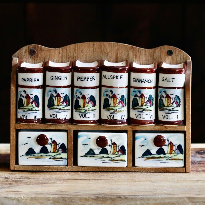 Retro Spice Rack Vintage Spice Rack - Etsy