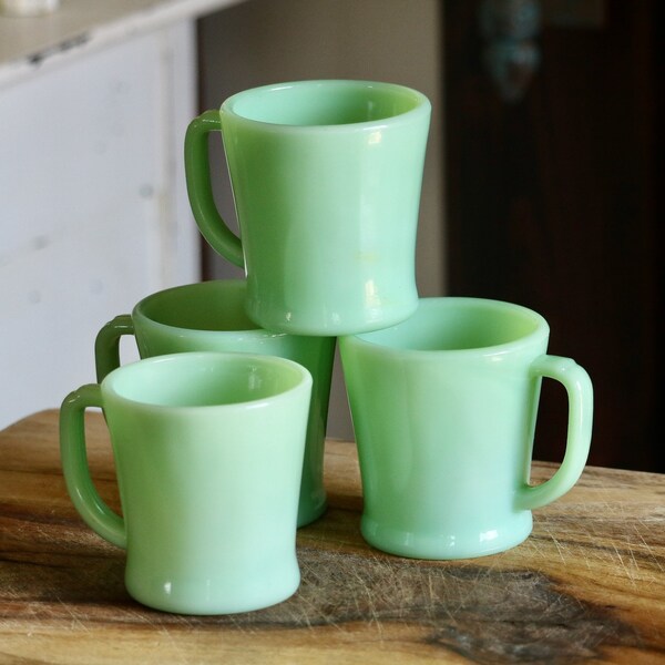 Green Milk Glass Etsy