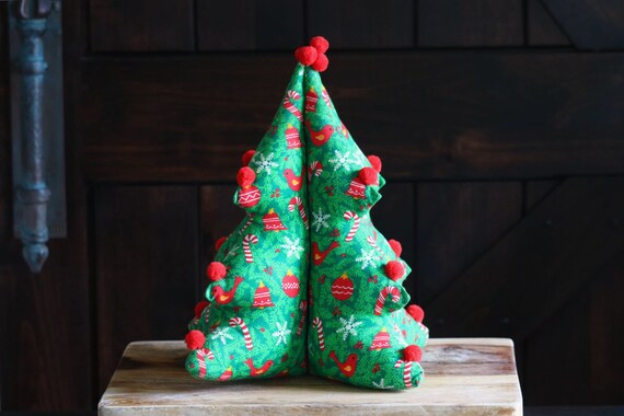 Fabric Christmas Tree Decor: Handcrafted Holidays