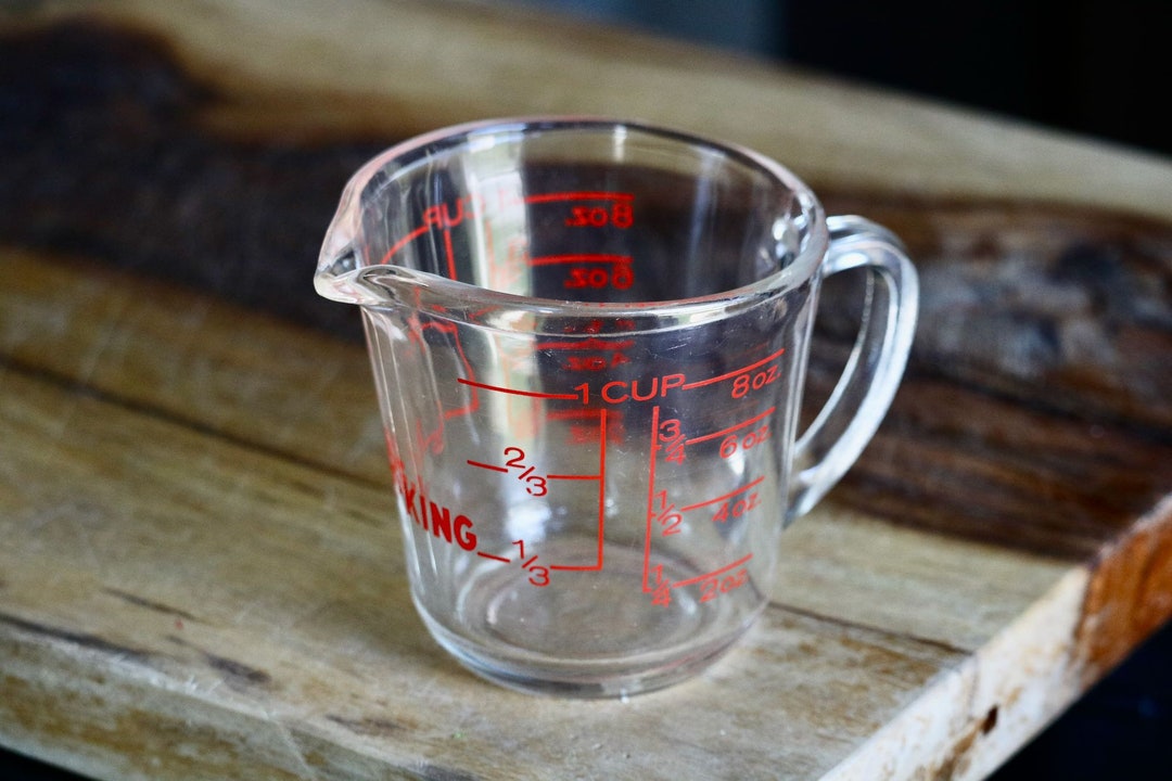 Vintage Fire King Glass Measuring Cup Retro Kitchenalia 1 Etsy