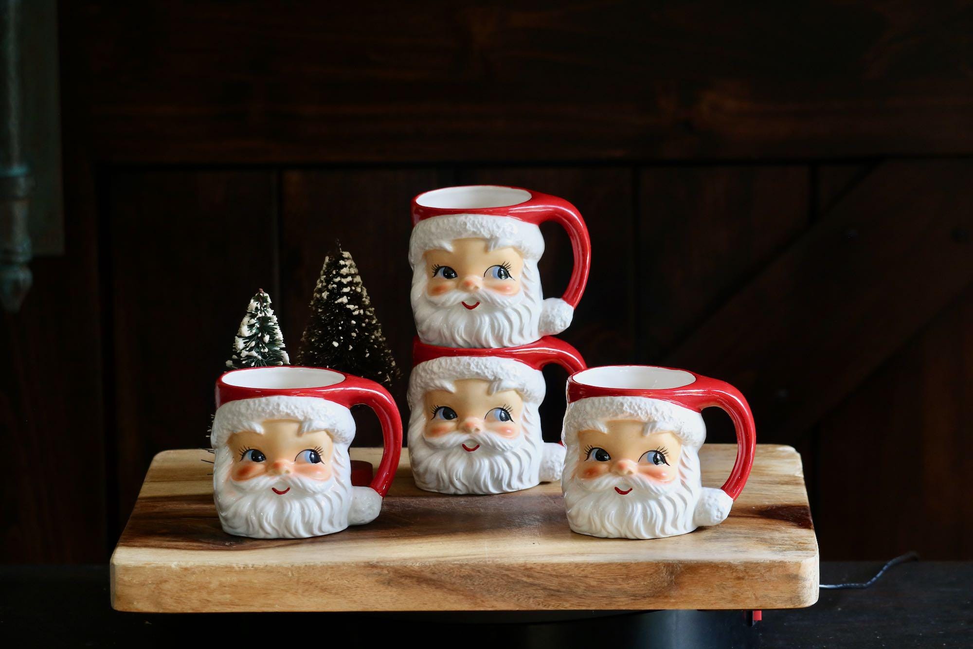 レア！ ヴィンテージ レフトン サンタ&トナカイ クリスマス 蓋付き