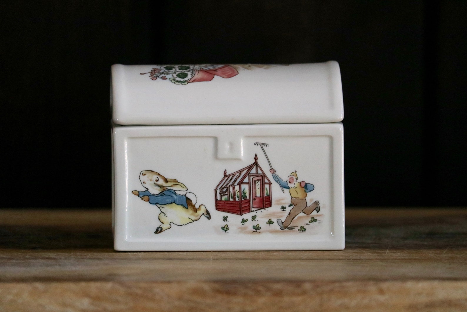 Small Vintage Peter Rabbit Treasure Chest Jewelry Box Etsy