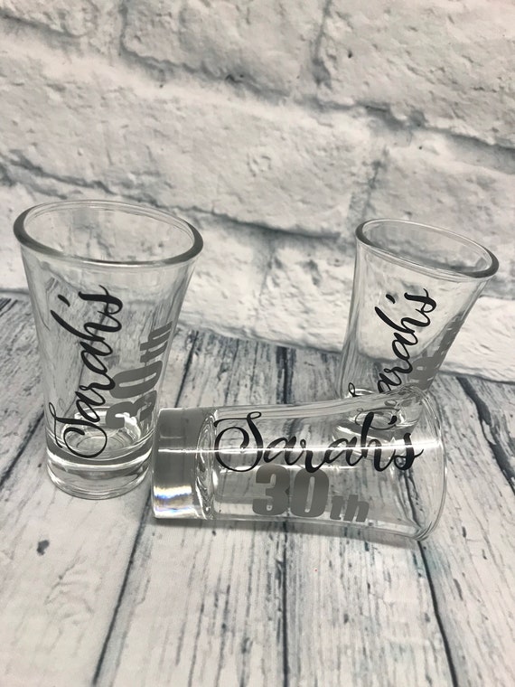 Personalised Shot Glass With Name and Age A Perfect All Etsy UK