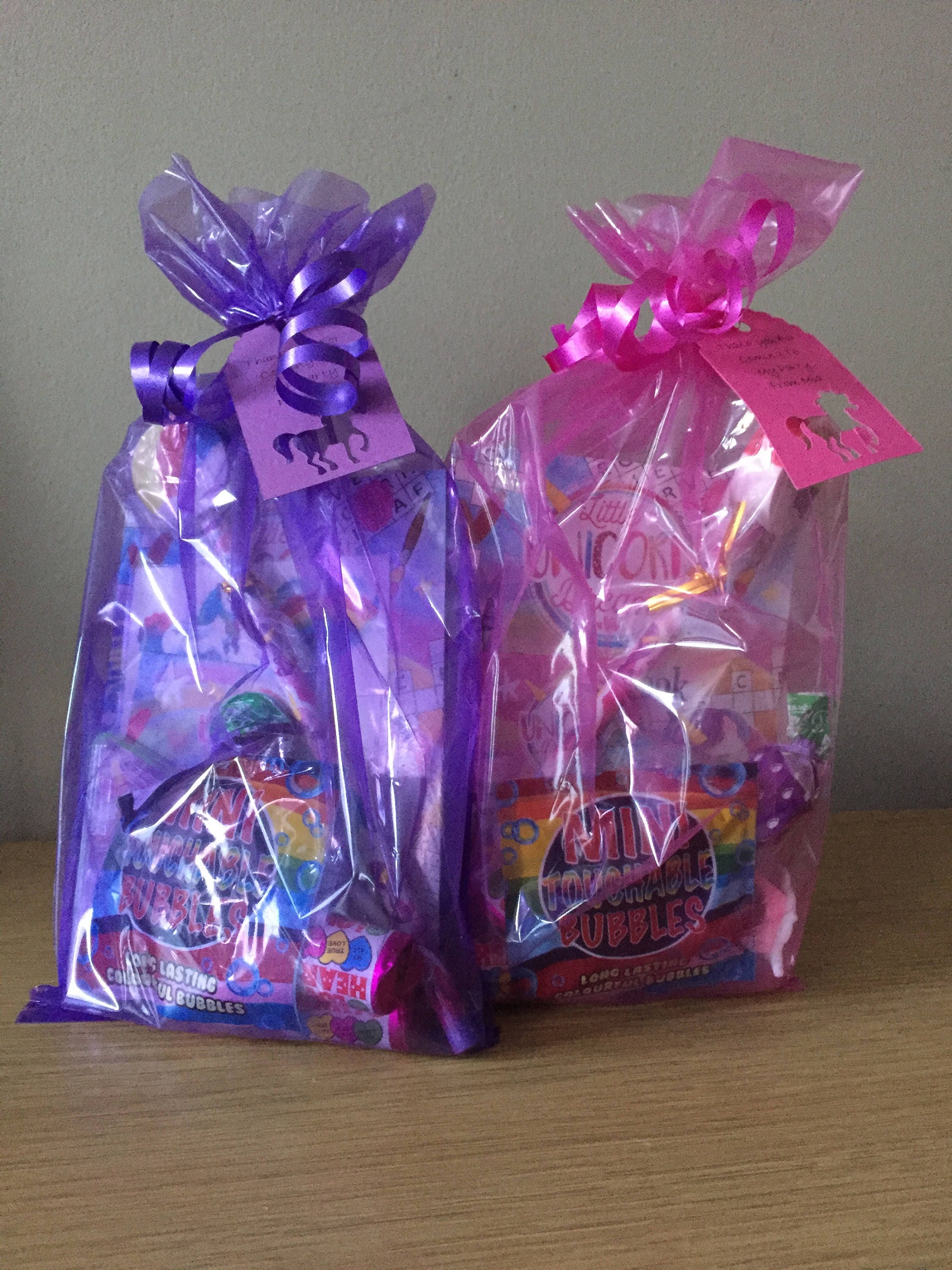 Unicorn  pre filled party bags party cups party favours birthday