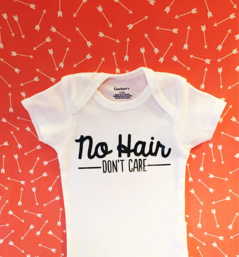 Funny Baby Onesie No Hair Dont Care Onesie Gender Neutral - Etsy