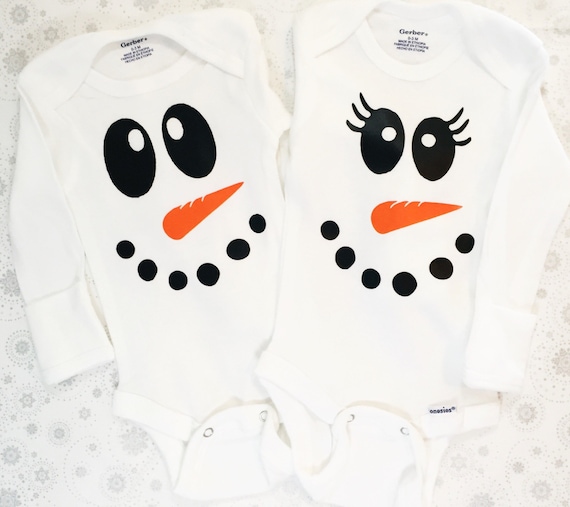 snowman onesie baby