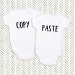 Copy Paste Baby Onesie Twins Onesie Gender Neutral Onesie - Etsy