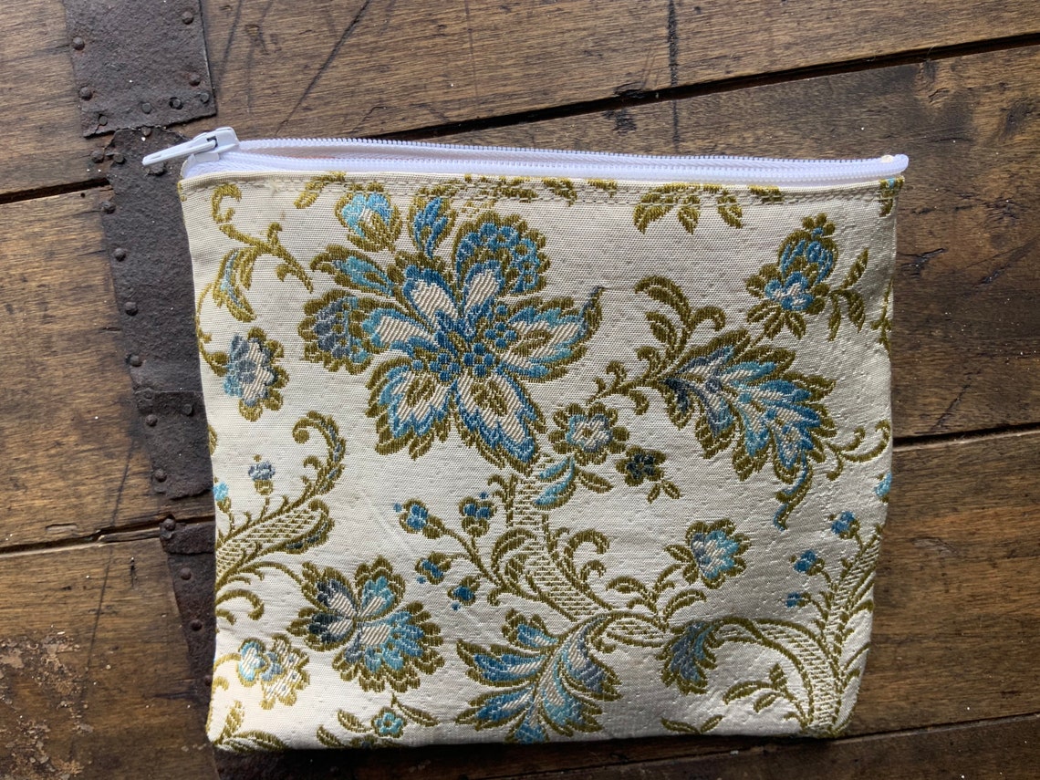 Cosmetic Bag. Beautiful Silk Upholstery Fabrics. Lined With a - Etsy