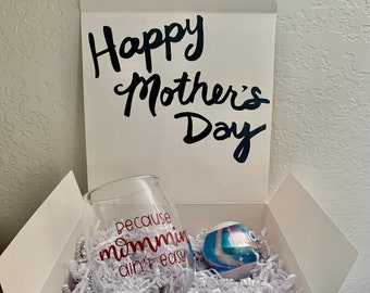 Mother’s Day Gift Box  | Mother's Day Wine Glass Gift | Mother's Day Ideas