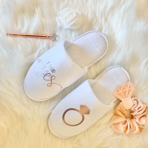 I Said Yes Engagement Slippers | Bride to Be Slippers | Engagement Gifts