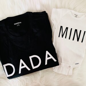 Matching Dada and Mini Shirts, Dad Shirt, Dad and Son Shirts, Best Dad, Matching Dad and Daughter Shirt, Fathers Day Gift