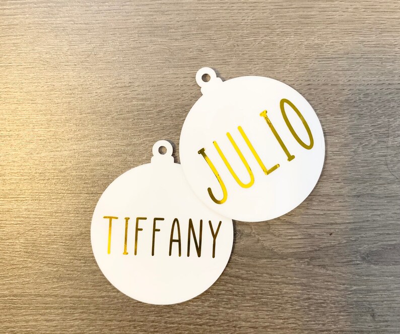 Personalized Ornament Christmas Ornament 2020 Christmas Tree Decoration, Holiday Gift, Family Name Acrylic Ornament image 3