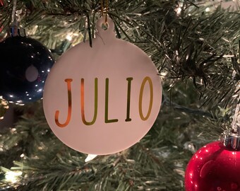 Personalized Ornament Christmas Ornament 2020 | Christmas Tree Decoration, Holiday Gift, Family Name Acrylic Ornament