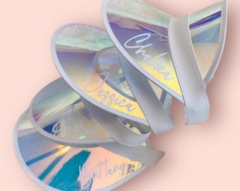 Bachelorette Visors Bride Visor Bachelorette Party Sun Visors Retro Beach Bachelorette Gifts Pool Party Bachelorette Party Favors